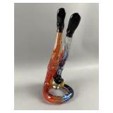 Vintage Murano Clown Glass Figurine "Legs Up"