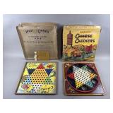 Vtg Chinese Checkers & Hop Ching Board Games