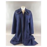 Vtg Dark Blue Long Coat
