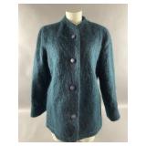 Womenï¿½s Dark Teal Mohair JKT Jules Tournier
