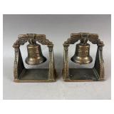 Vtg Liberty Bell Bookends