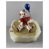Vtg Hand-painted Ron Lee Clown Figurine