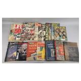 Life Magazines, Stamp Albums, and More