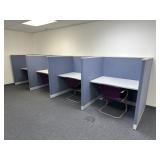 Office/Testing Cubicles & 4 Chairs