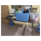 Folding Table and Contents