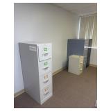 4 Metal Filing Cabinets