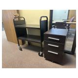 Rolling Cart and Cabinet
