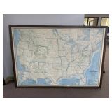 XL 1974 Framed Map