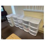 5 White Storage Containers