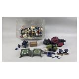 Box of GI Joe Sets, Pieces, and More