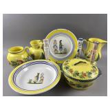 Hand Painted Henriot Quimper Pottery & More