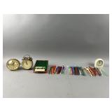 Vintage Alarm Clocks, Cigarette Dispenser and More