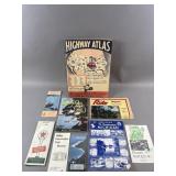 Vintage Highway Atlas, Tourism Pamphlets & More