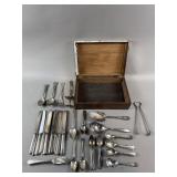 Vintage Silver Plated Flatware Set