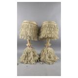 Vintage Porcelain Half-doll Boudoir Table Lamps
