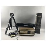 Vtg Argus Electromatic Slide Projector & Tripod