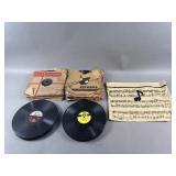 Vintage 10 Inch 78 RPM Vinyl Records & More