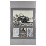 Pere Marquette Railway Steam Locomotive Collage