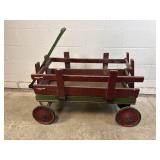 Antique Wooden Red Wagon