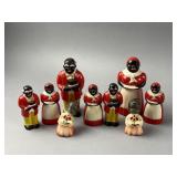 Vtg Black Americana Aunt Jemima Salt & Pepper