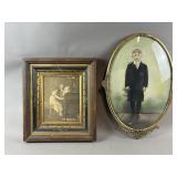 Antique Framed Portraits - Convex Bubble Glass
