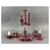 Vintage Perfume Bottles, Cut to Clear,  Bohemian