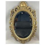 Ornate Hollywood Regency Wall Mirror