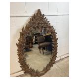 Antique Italian Gilt Carved Wood Wall Mirror