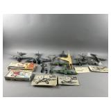 Vintage Plastic Model Military Aircraft Lot
