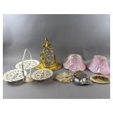 Vintage Folding 3 Tier Clamshell Shelf & More
