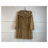 Vintage Beige Fur Coat by Chudiks