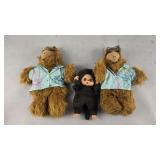 Alf and Monchhichi Dolls