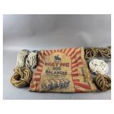 Vintage Burlap Grain Sack & Various Ropes