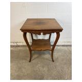 Victorian Two Tier Oak Parlor Table