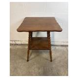 Antique Two Tier Wooden Parlor Table