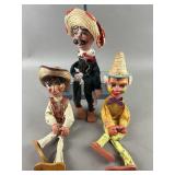 Mid-Century Three Mexican Folk Art Marionettes