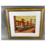 Limited Framed Nat Reed "La Villa Basque" Print