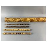 Vintage Bamboo Flutes & Bamboo Rain Maker