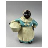 Vtg Cast Iron Black Americana Figural Still Bank