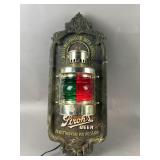 Vtg. Strohï¿½s Beer Hanging Advertisement Wall Light