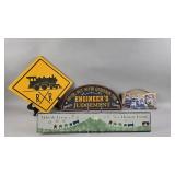 Train Themed Wall Hanging Sign Collection