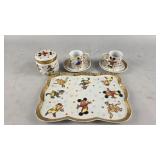 Vintage Disney Ceramic Tea Tray, Tea Cups, & More