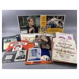 Vtg Movie Lobby Cards, Sheet Music & More