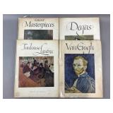 Vtg Abramï¿½s Color Print Books - Van Goh & More