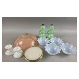 Fire King Azurite Lotus Flower Bowls and More