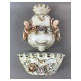 Vintage Lenwile Ardalt Hand Painted Angel Lavabo