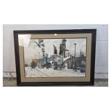 Signed Jim Hutton Ridgway Depot Watercolor