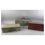 Tool Box, Fire Box, and Wood Box