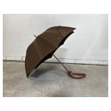 Vintage Brown Long Umbrella