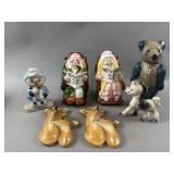 Vtg Lefton Ceramic Retirement Fund Banks & More